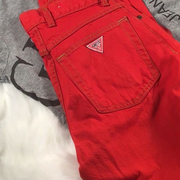 Vintage Red Guess jeans 27 - Picture 5 of 9